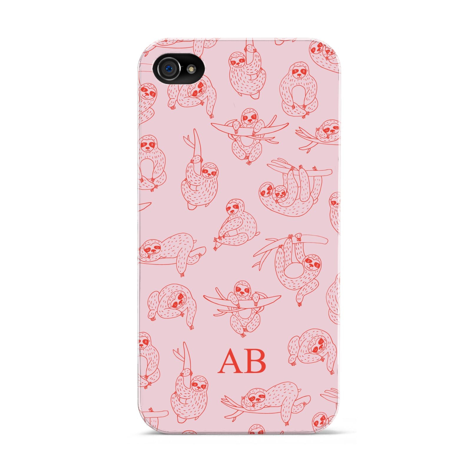 Customised Sloth Apple iPhone 4s Case