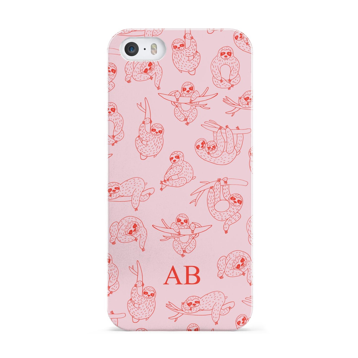 Customised Sloth Apple iPhone 5 Case