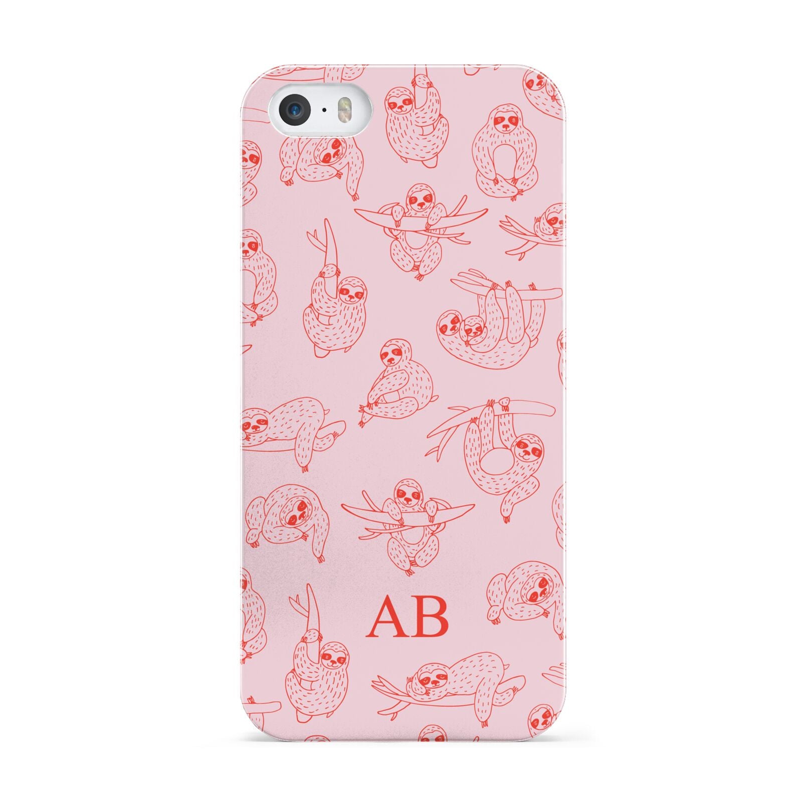 Customised Sloth Apple iPhone 5 Case