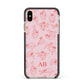 Customised Sloth Apple iPhone Xs Max Impact Case Black Edge on Gold Phone