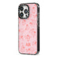 Customised Sloth iPhone 13 Pro Black Impact Case Side Angle on Silver phone