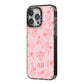 Customised Sloth iPhone 14 Pro Max Black Impact Case Side Angle on Silver phone