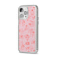 Customised Sloth iPhone 14 Pro Max Clear Tough Case Silver Angled Image