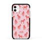 Customised Zebra Apple iPhone 11 in White with Black Impact Case