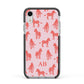Customised Zebra Apple iPhone XR Impact Case Black Edge on Silver Phone