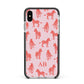 Customised Zebra Apple iPhone Xs Max Impact Case Black Edge on Silver Phone