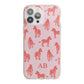 Customised Zebra iPhone 13 Pro Max TPU Impact Case with Pink Edges