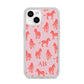 Customised Zebra iPhone 14 Clear Tough Case Starlight