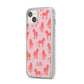 Customised Zebra iPhone 14 Plus Clear Tough Case Starlight Angled Image