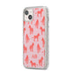 Customised Zebra iPhone 14 Plus Glitter Tough Case Starlight Angled Image
