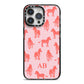 Customised Zebra iPhone 14 Pro Max Black Impact Case on Silver phone