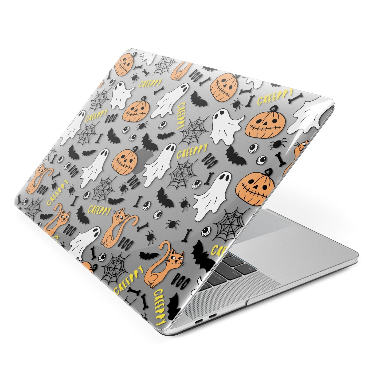 Cute Colourful Halloween Apple MacBook Case Side View