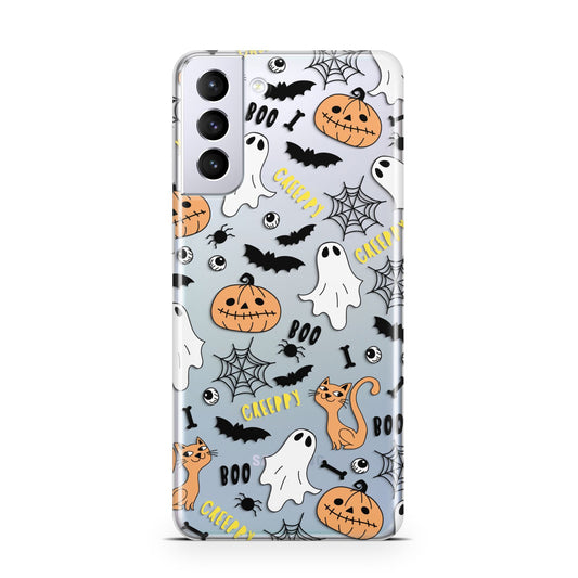 Cute Colourful Halloween Samsung S21 Plus Phone Case