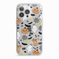 Cute Colourful Halloween iPhone 13 Pro TPU Impact Case with White Edges