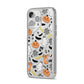 Cute Colourful Halloween iPhone 14 Pro Max Glitter Tough Case Silver Angled Image
