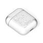Cute Grey Halloween AirPods Case Laid Flat