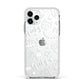 Cute Grey Halloween Apple iPhone 11 Pro in Silver with White Impact Case