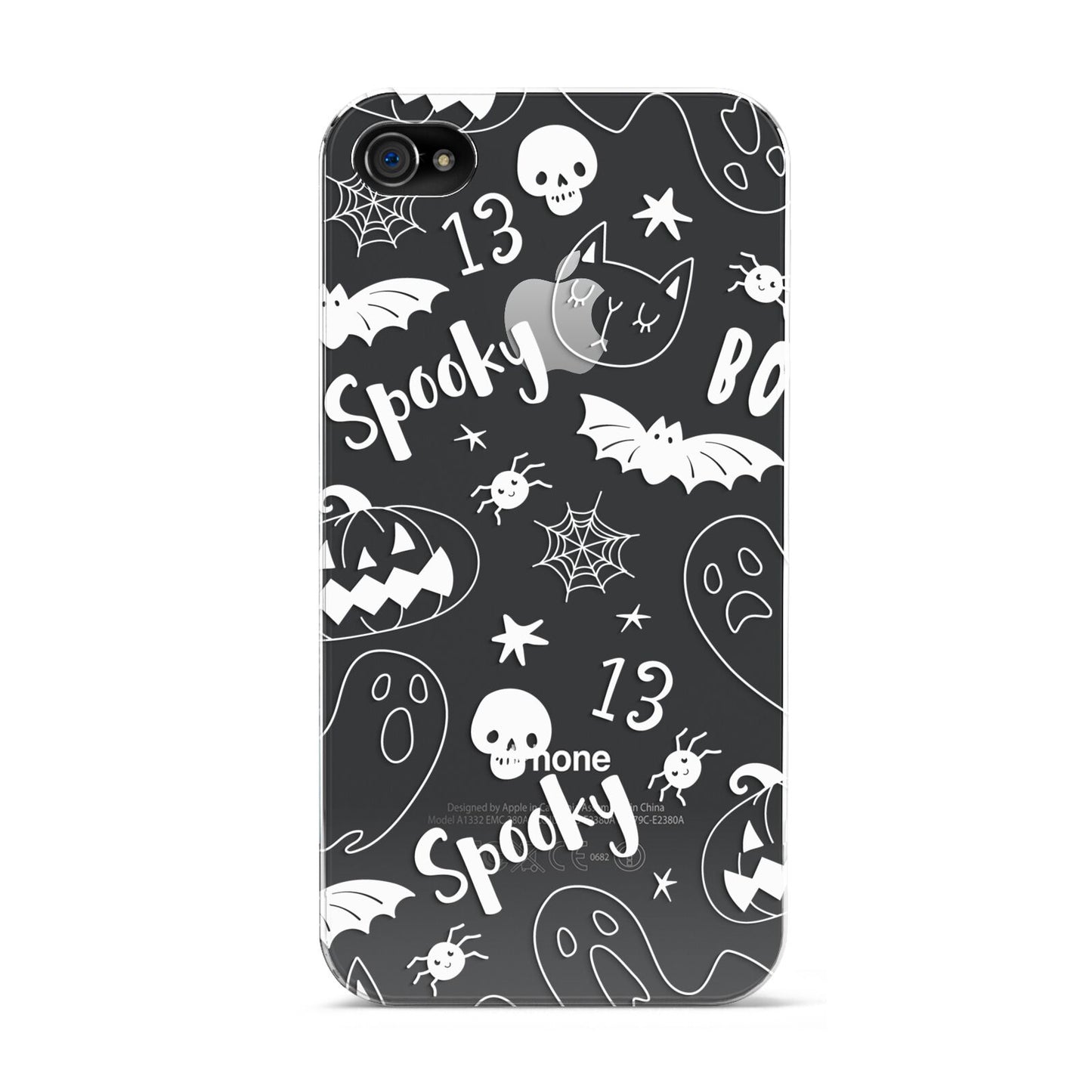 Cute Grey Halloween Apple iPhone 4s Case