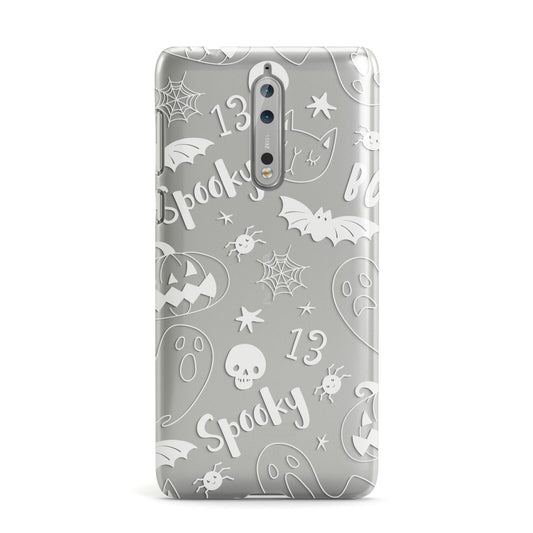 Cute Grey Halloween Nokia Case