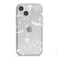 Cute Grey Halloween iPhone 13 Mini TPU Impact Case with White Edges