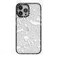 Cute Grey Halloween iPhone 13 Pro Max Black Impact Case on Silver phone