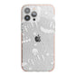 Cute Grey Halloween iPhone 13 Pro Max TPU Impact Case with Pink Edges