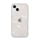 Cute Grey Halloween iPhone 14 Clear Tough Case Starlight