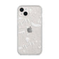 Cute Grey Halloween iPhone 14 Plus Clear Tough Case Starlight