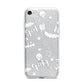 Cute Grey Halloween iPhone 7 Bumper Case on Silver iPhone