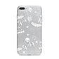 Cute Grey Halloween iPhone 7 Plus Bumper Case on Silver iPhone