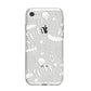 Cute Grey Halloween iPhone 8 Bumper Case on Silver iPhone