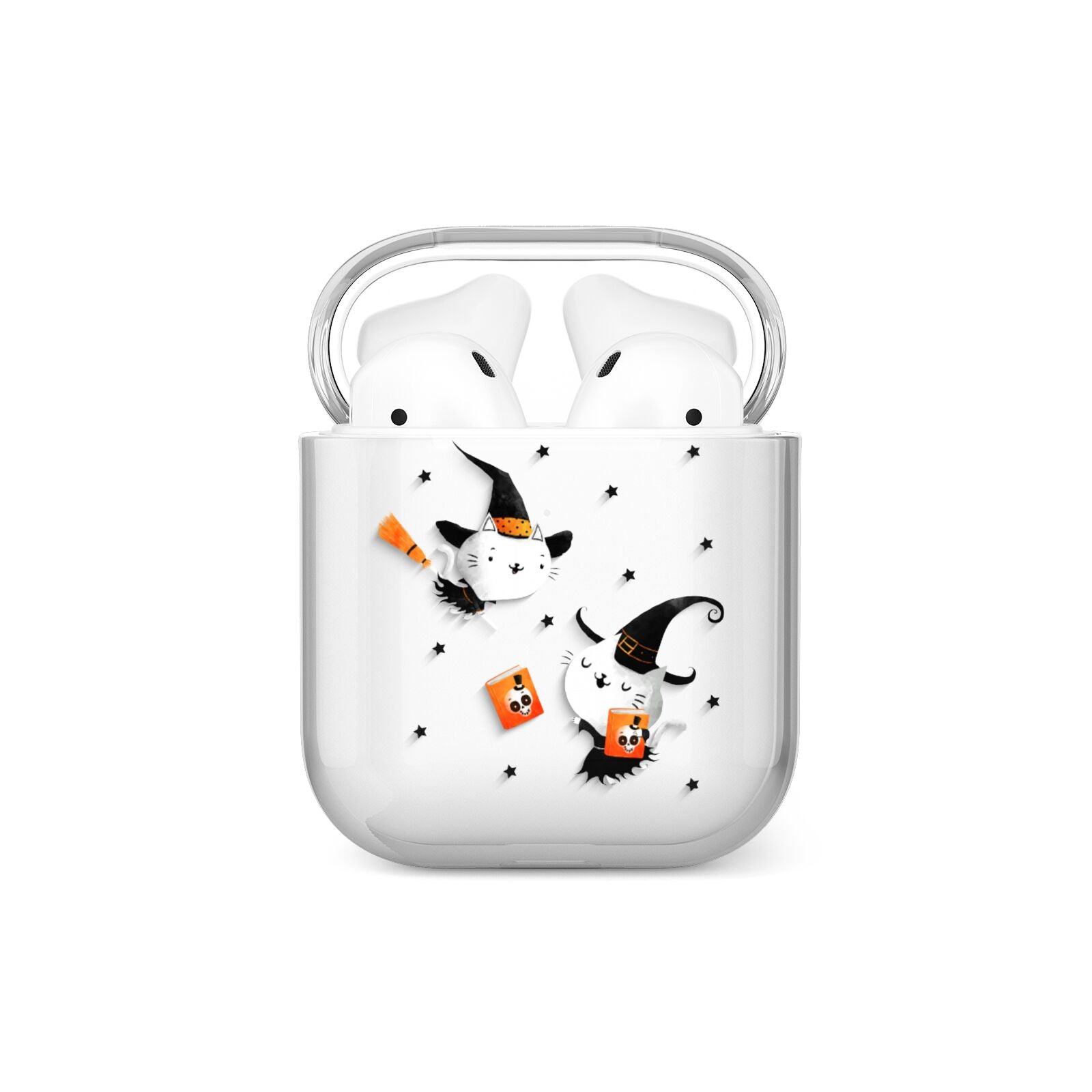 Cute Halloween Cats AirPods Case