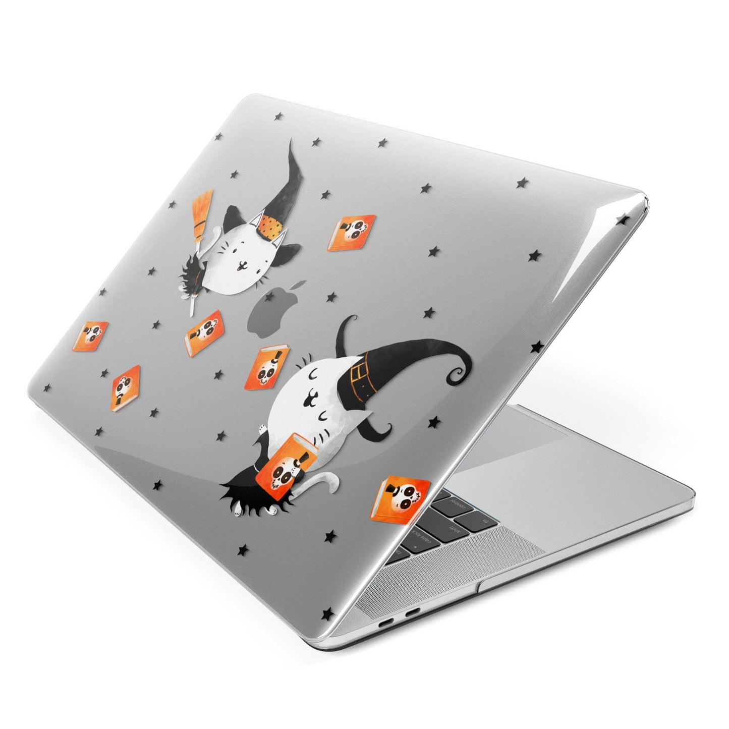 Cute Halloween Cats Apple MacBook Case Side View