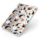 Cute Halloween Cats Apple iPad Case on Silver iPad Side View