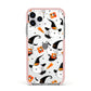 Cute Halloween Cats Apple iPhone 11 Pro in Silver with Pink Impact Case
