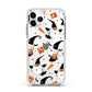 Cute Halloween Cats Apple iPhone 11 Pro in Silver with White Impact Case