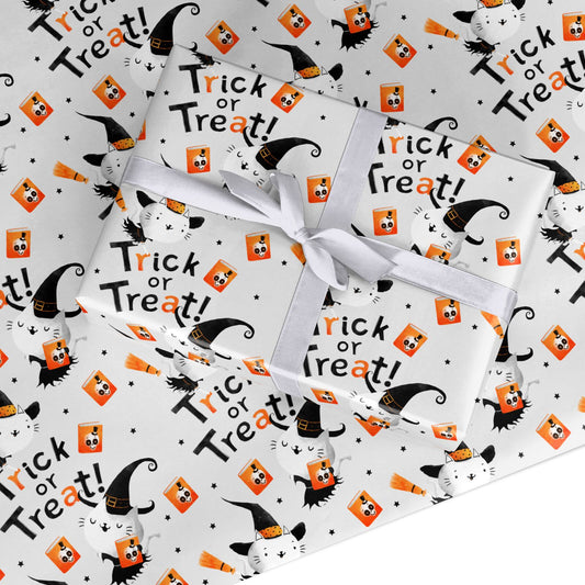 Cute Halloween Cats Custom Wrapping Paper