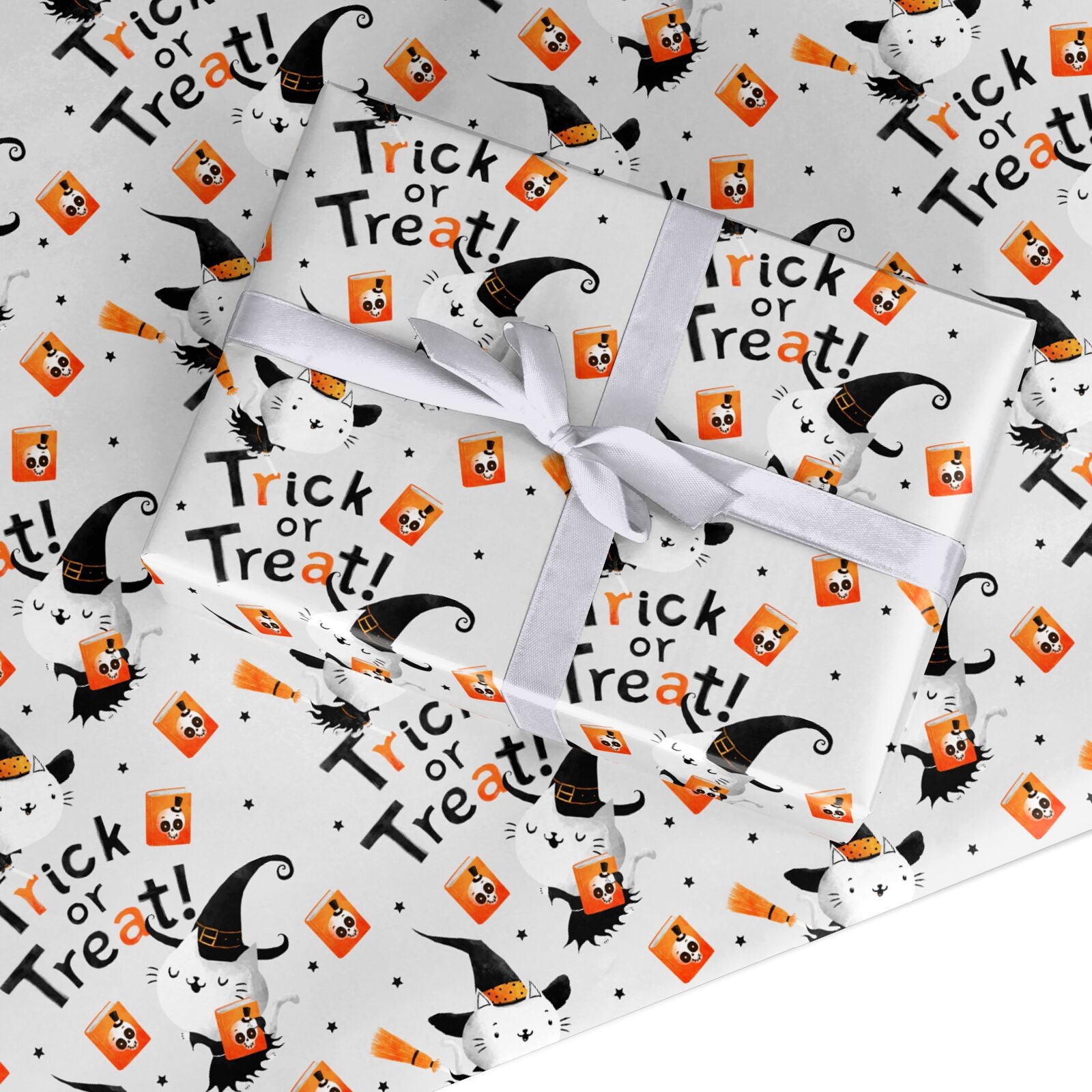 Cute Halloween Cats Custom Wrapping Paper