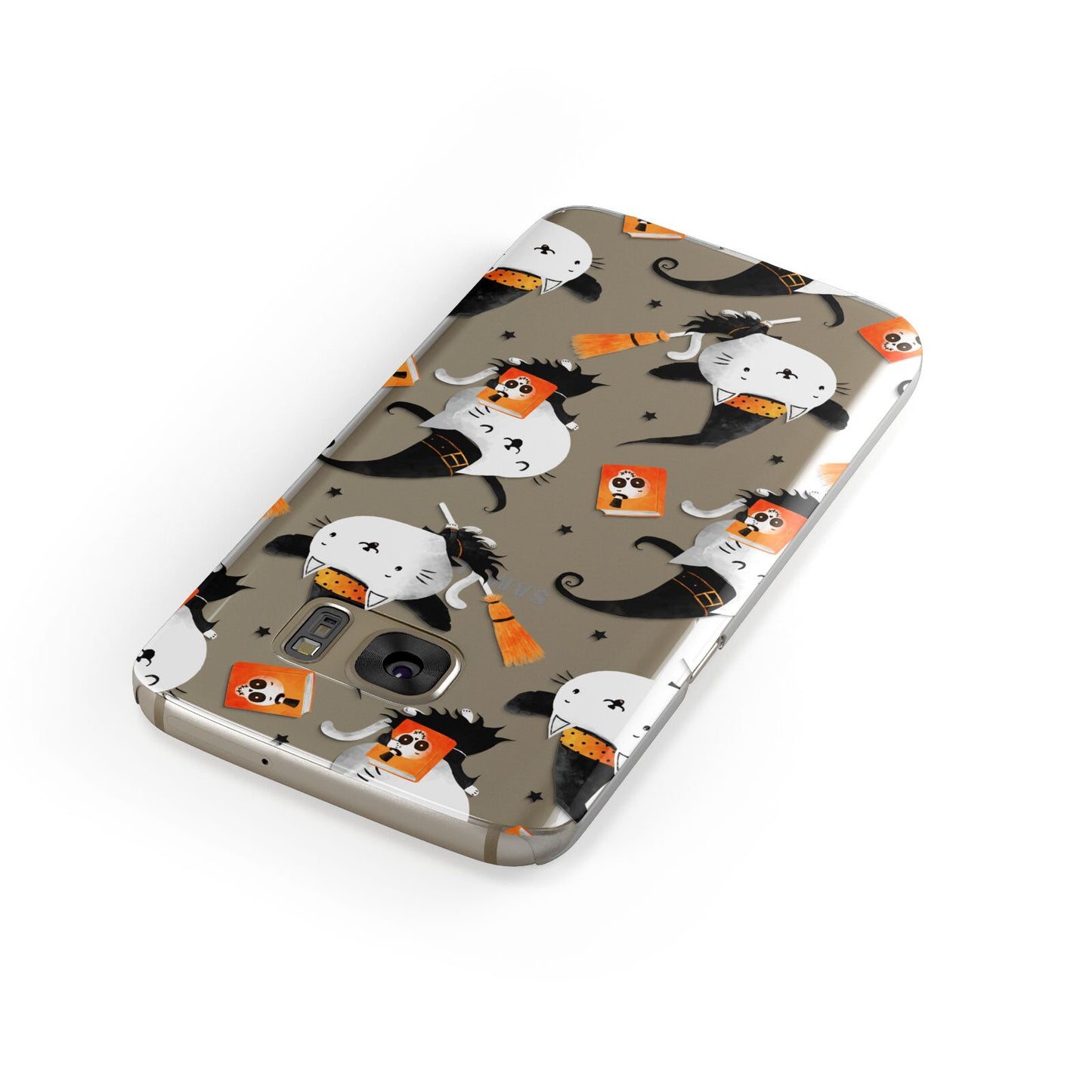 Cute Halloween Cats Samsung Galaxy Case Front Close Up