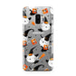 Cute Halloween Cats Samsung Galaxy S9 Plus Case on Silver phone