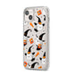 Cute Halloween Cats iPhone 14 Plus Clear Tough Case Starlight Angled Image