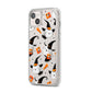 Cute Halloween Cats iPhone 14 Plus Clear Tough Case Starlight Angled Image