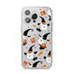 Cute Halloween Cats iPhone 14 Pro Max Clear Tough Case Silver