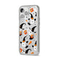 Cute Halloween Cats iPhone 14 Pro Max Glitter Tough Case Silver Angled Image