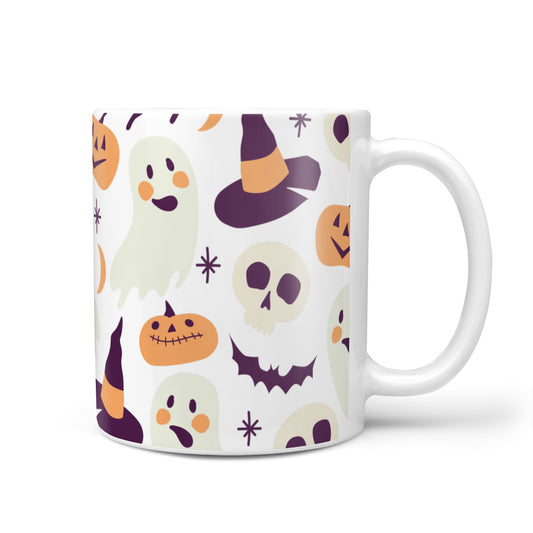 Cute Halloween Illustrations with Transparent Background 10oz Mug