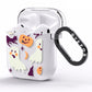 Cute Halloween Illustrations with Transparent Background AirPods Clear Case Side Image