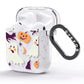 Cute Halloween Illustrations with Transparent Background AirPods Glitter Case Side Image