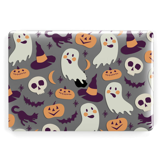 Cute Halloween Illustrations with Transparent Background Apple MacBook Case