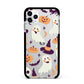 Cute Halloween Illustrations with Transparent Background Apple iPhone 11 Pro Max in Silver with Black Impact Case