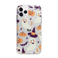 Cute Halloween Illustrations with Transparent Background Apple iPhone 11 Pro Max in Silver with Bumper Case
